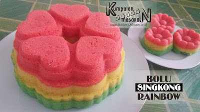 Resep Bolu Singkong Rainbow