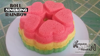 Resep Bolu Singkong Rainbow